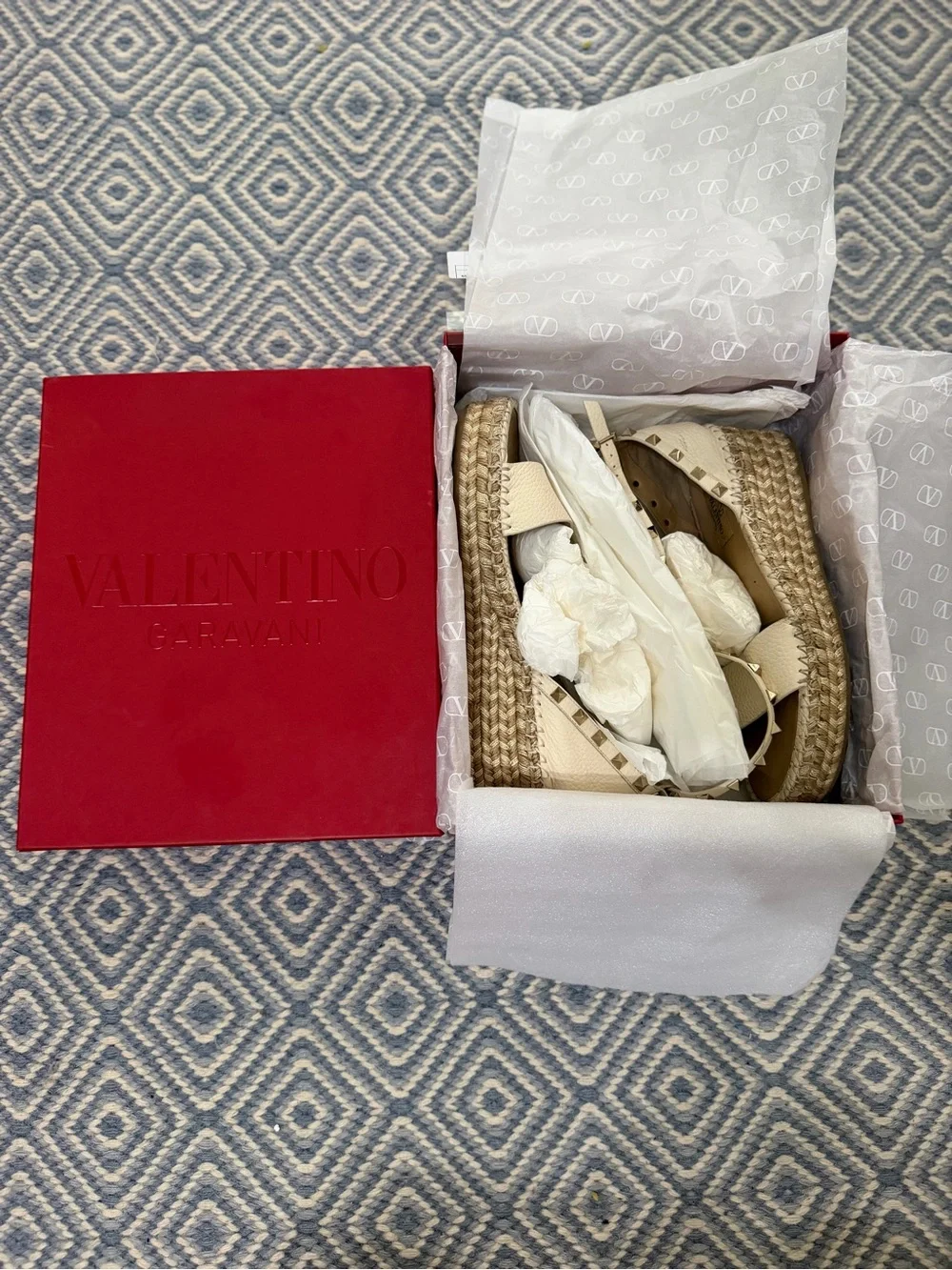 Valentino espadrille platform